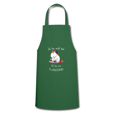 Einhörner Schürze - Einhorn Spruch mit Einhorn Ich bin nicht dick