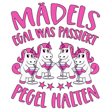 Motiv Mädels Pegel Halten Mallorca Sprüche Einhorn Party