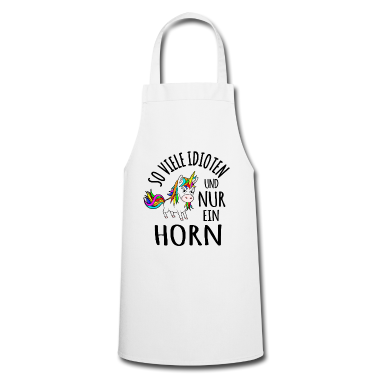 Einhörner Schürze - Idioten Idiot Ich hasse Menschen Einhorn lustig