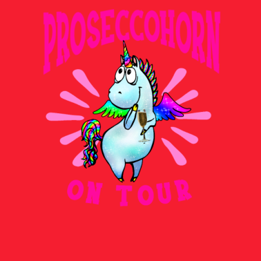 Motiv Prosecco Einhorn Mädelsabend Junggesellenabschied