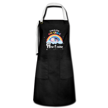 Einhörner Schürze - Achten Sie auf den Einhornregenbogen der 6. Klasse