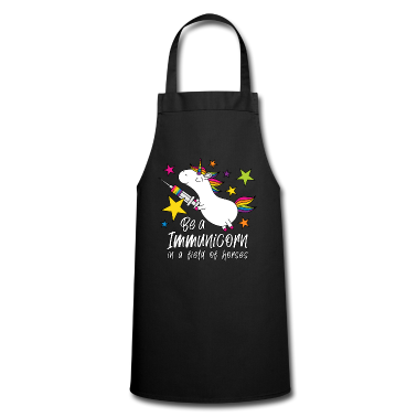Einhörner Schürze - Geimpft Einhorn Immunicorn