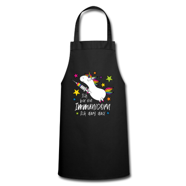 Einhörner Schürze - Geimpft! Ich bin ein Immunicorn Ich darf das!