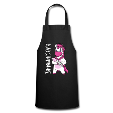 Einhörner Schürze - Geimpft Impfung Einhorn Spritze Maske Immunicorn