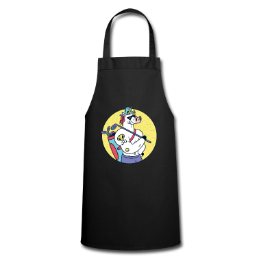 Einhörner Schürze - Starkes Einhorn mit Tätowierung spielt Golf