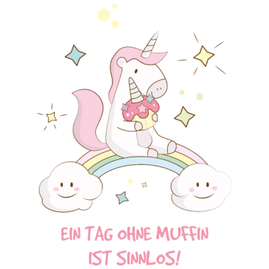 Motiv PRINTPAIR – Einhorn Muffin Liebe