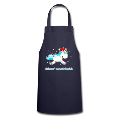 Einhörner Schürze - Einhorn mit Lichterkette Weihnachten Unicorn