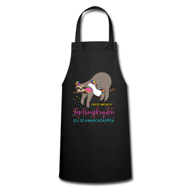 Einhörner Schürze - Fasching Einhorn Faultier Faschingskrapfen Krapfen