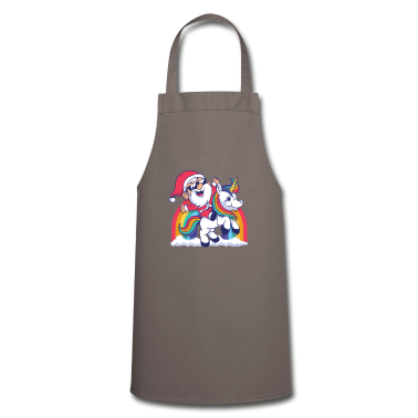 Einhörner Schürze - Santa mit Einhorn