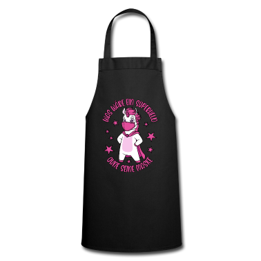 Einhörner Schürze - Was wäre ein Superheld ohne seine Maske Einhorn