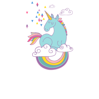 Motiv Einhorn - Einhörner glauben auch nicht an dich