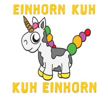 Motiv Einhorn Kuh