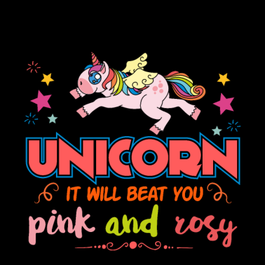 Motiv Ärgere nie ein Einhorn - lustiger Spruch