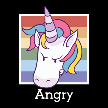 Motiv Wütendes Einhorn Einhörner