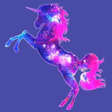 Motiv Galaxy Einhorn unicorn space Pferd fantasy Mädchen