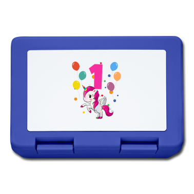 Einhörner Brotdose - 1. Geburtstag Kindergeburtstag 1 Jahre Einhorn