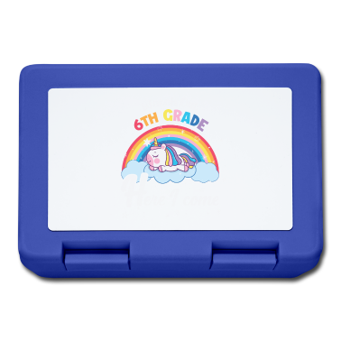 Einhörner Brotdose - Achten Sie auf den Einhornregenbogen der 6. Klasse