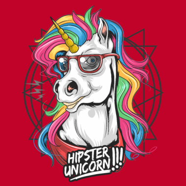 Motiv Hipster Einhorn / Einhorn