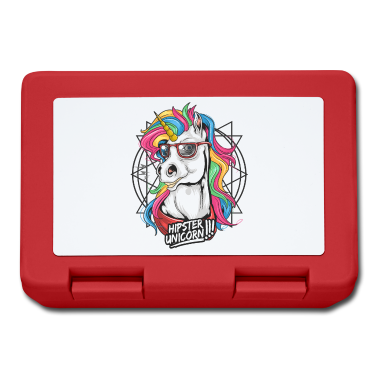 Einhörner Brotdose - Hipster Einhorn / Einhorn
