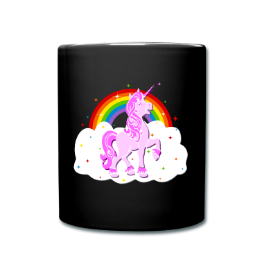 Einhörner Tasse - Einhorn Regenbogen Sterne Wolke Unicorn