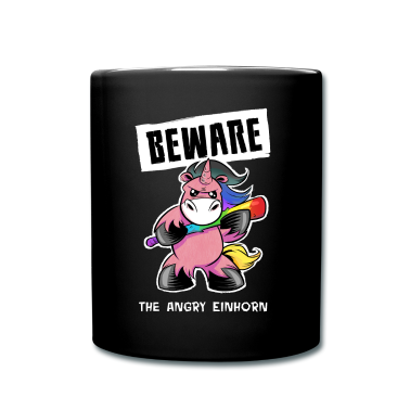 Einhörner Tasse - Angry Einhorn