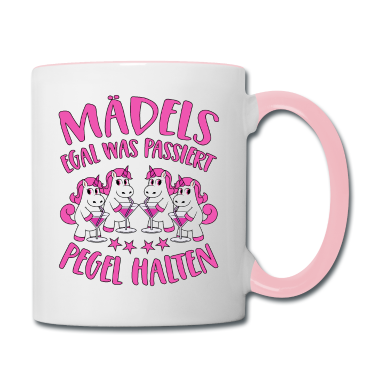 Einhörner Tasse - Mädels Pegel Halten Mallorca Sprüche Einhorn Party