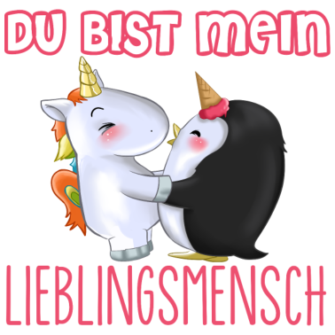 Motiv Einhorn Einhörner Pinguin süß Freundin Geschenk