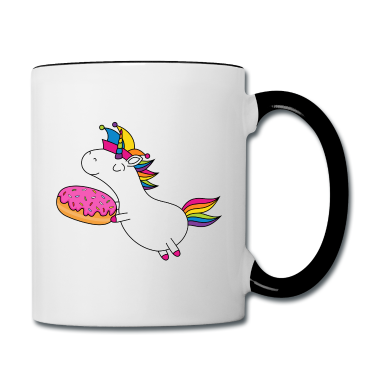 Einhörner Tasse - Einhorn Fasching Narrenkappe Faschingskrapfen