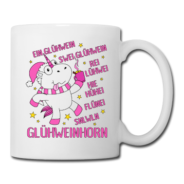 Einhörner Tasse - Glühweinhorn Einhorn Glühwein Sprüche Geschenk