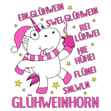 Motiv Glühweinhorn Einhorn Glühwein Sprüche Geschenk