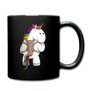 Einhörner Tasse - Comic Einhorn mit Rucksack