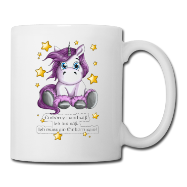 Einhörner Tasse - Ich bin ein süßes Einhorn Zuckersüßes Motiv