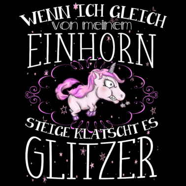 Motiv Einhorn - Glitzer