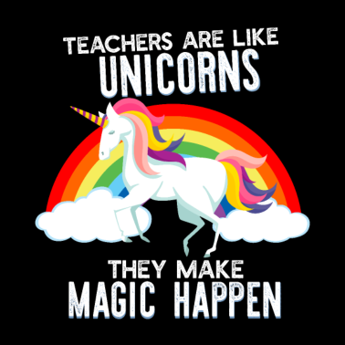 Motiv Lehrerin Lehrer Einhorn