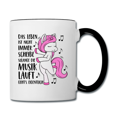 Einhörner Tasse - Einhorn Spruch Das Leben ist nicht immer Scheiße