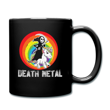 Einhörner Tasse - Death Metal Einhorn Unicorn Sensenmann