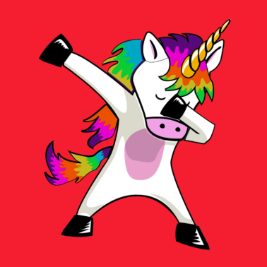 Motiv Einhorn Dab Dabbing Donut