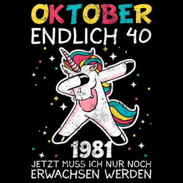 Motiv 40. Geburtstag - Endlich 40