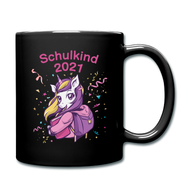 Einhörner Tasse - Schulkind 2021 Einhorn Glitzer