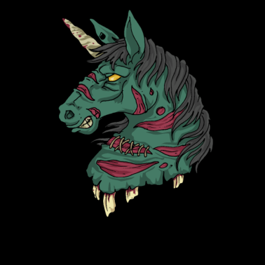 Motiv Zombie Einhorn