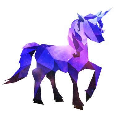 Motiv Einhorn Geometrisch