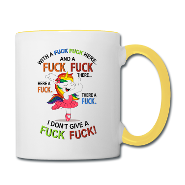 Einhörner Tasse - Einhorn Mittelfinger Fuck Kaffee Morgenmuffel