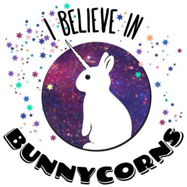Motiv I believe in bunnycorns Einhorn Hasen Kaninchen