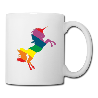 Einhörner Tasse - Regenbogen Einhorn