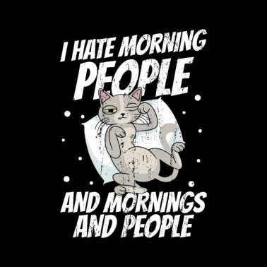 Motiv I Hate Morning People Morgenmuffel Einhorn