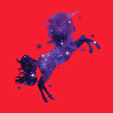 Motiv Einhorn Glitzer Universum