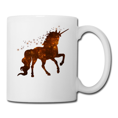 Einhörner Tasse - Mythisches wundervolles glitzer Einhorn