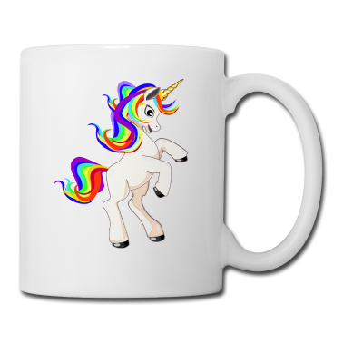 Einhörner Tasse - Springendes Einhorn süßes T-Shirt für Kinder