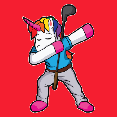 Motiv Lustiges Dabbing Einhorn Golfspieler Geschenk Golf