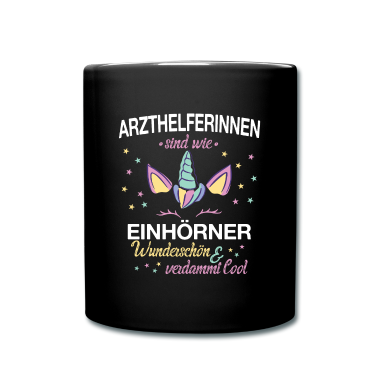 Einhörner Tasse - Arzthelferin Arzthelfer Arzt Beruf Spruch Einhorn